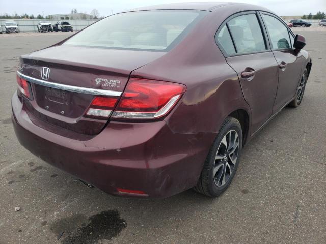 Photo 4 from auction – 2013 HONDA CIVIC EX with VIN 19XFB2F80DE024180