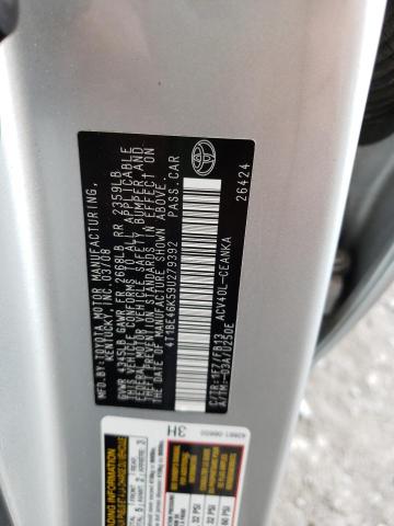 Photo 10 from auction – 2009 TOYOTA CAMRY BASE with VIN 4T1BE46K59U279392