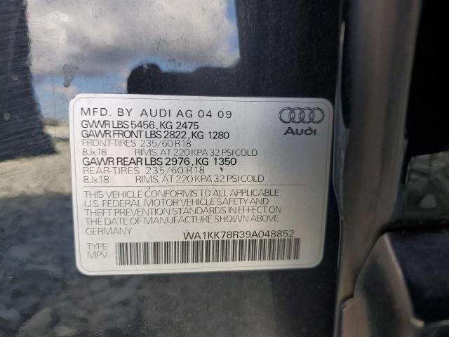 Photo 10 from auction – 2009 AUDI Q5 3.2 with VIN WA1KK78R39A048852