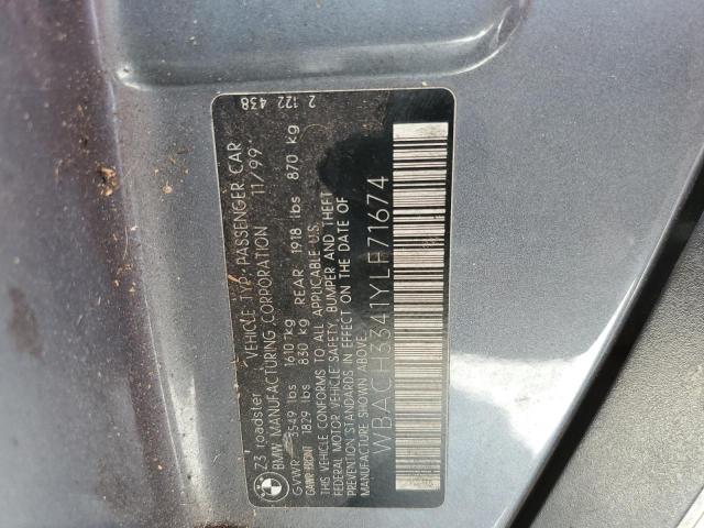 Photo 10 from auction – 2000 BMW Z3 2.8 with VIN WBACH3341YLF71674
