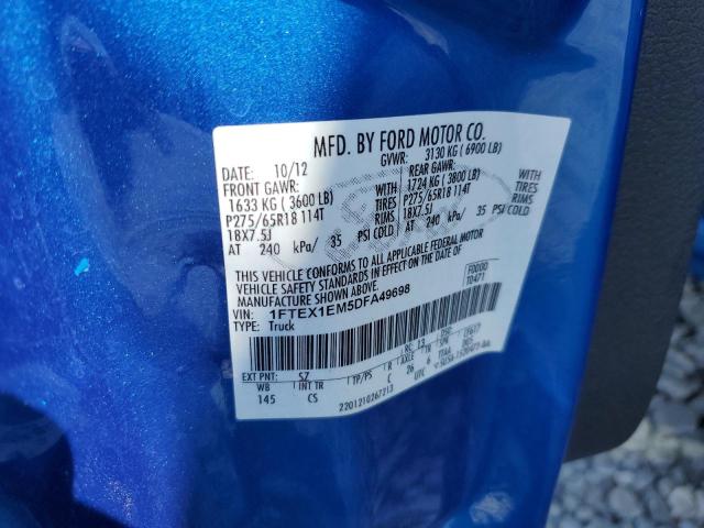 Photo 10 from auction – 2013 FORD F150 SUPER with VIN 1FTEX1EM5DFA49698