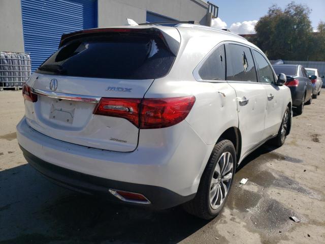 Photo 4 from auction – 2016 ACURA MDX TECHNO with VIN 5FRYD4H63GB010202