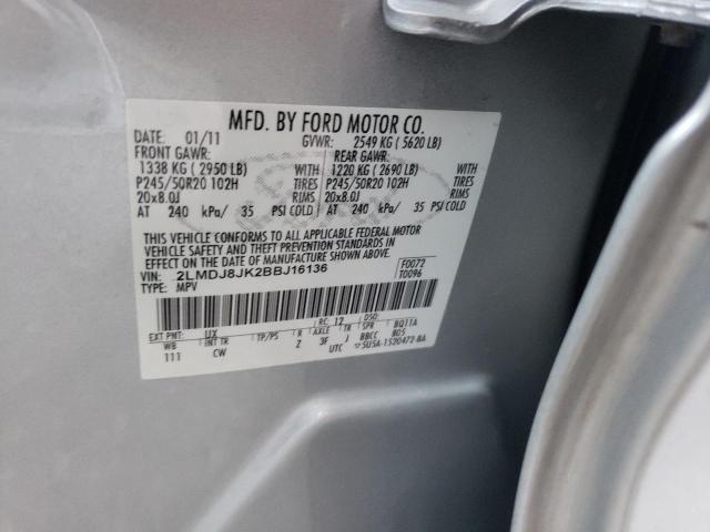 Photo 10 from auction – 2011 LINCOLN MKX with VIN 2LMDJ8JK2BBJ16136