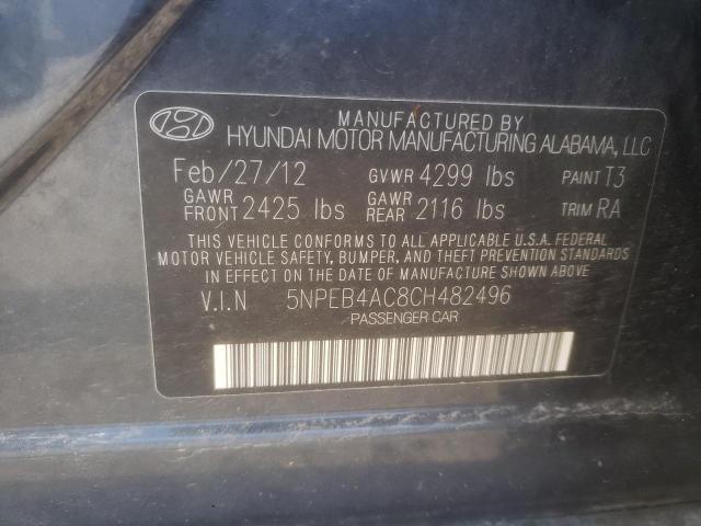Photo 10 from auction – 2012 HYUNDAI SONATA GLS with VIN 5NPEB4AC8CH482496