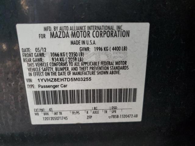 Photo 10 from auction – 2013 MAZDA 6 TOURING with VIN 1YVHZ8EH7D5M03255