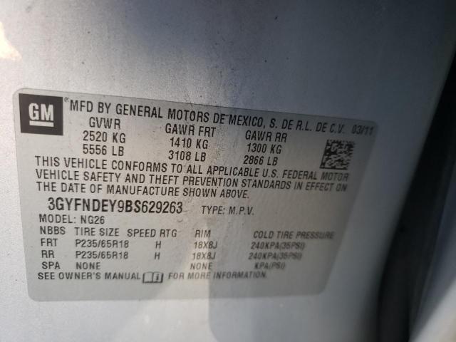 Photo 10 from auction – 2011 CADILLAC SRX LUXURY with VIN 3GYFNDEY9BS629263