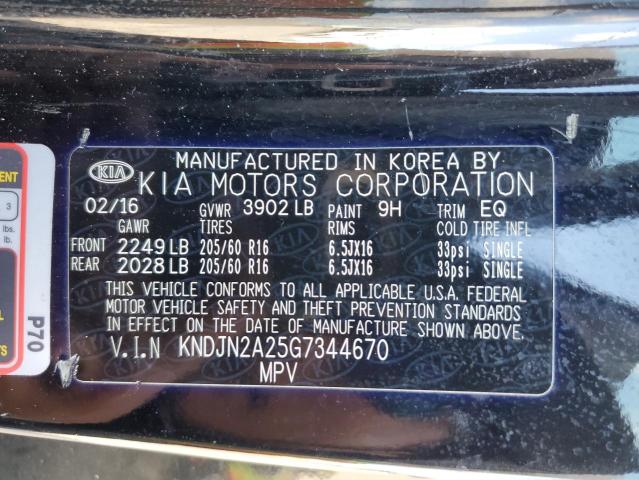 Photo 10 from auction – 2016 KIA SOUL with VIN KNDJN2A25G7344670