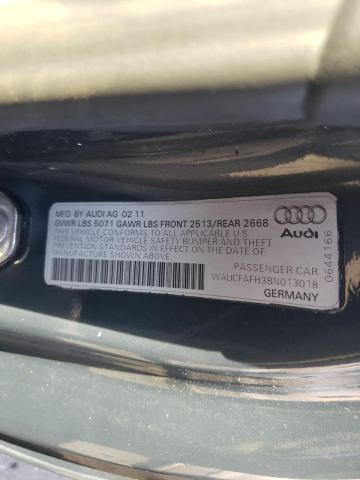 Photo 10 from auction – 2011 AUDI A5 PREMIUM with VIN WAUCFAFH3BN013018