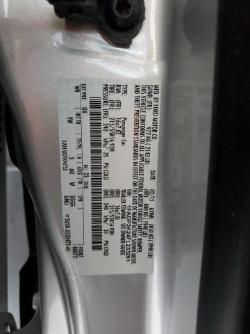 Photo 10 from auction – 2015 FORD FOCUS SE with VIN 1FADP3K24FL233261
