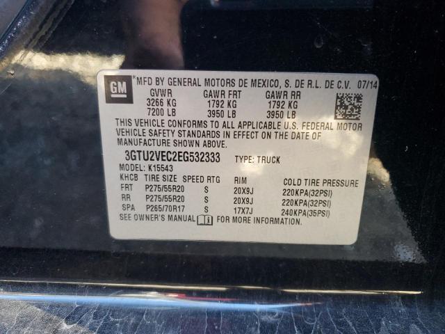 Photo 10 from auction – 2014 GMC SIERRA K15 with VIN 3GTU2VEC2EG532333