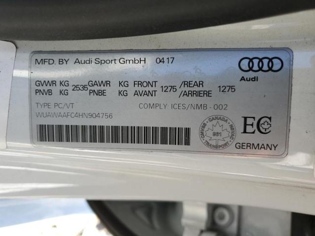 Photo 10 from auction – 2017 AUDI RS7 PRESTI with VIN WUAWAAFC4HN904756