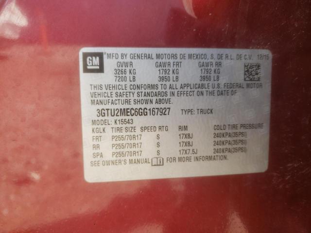 Photo 10 from auction – 2016 GMC SIERRA K15 with VIN 3GTU2MEC6GG167927