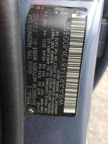 Photo 10 from auction – 2000 BMW 323 IT with VIN WBAAR3348YJM00398