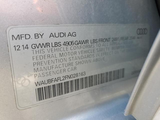 Zdjęcie 10 z aukcji – 2015 AUDI A4 PREMIUM z VIN WAUBFAFL2FN028163