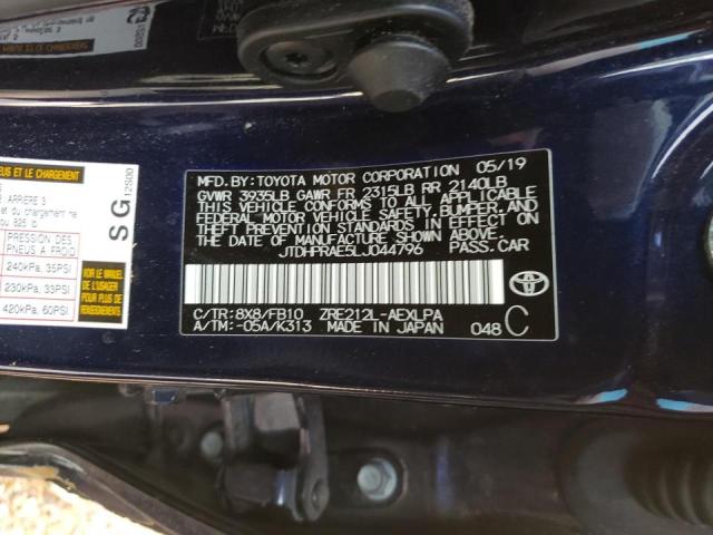 Photo 10 from auction – 2020 TOYOTA COROLLA LE with VIN JTDHPRAE5LJ044796