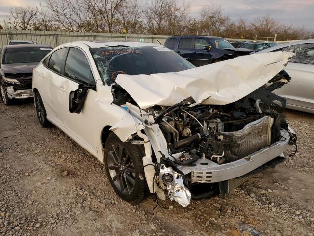 HONDA CIVIC EXL 2019 with VIN JHMFC1F71KX007592 - Photo from auction