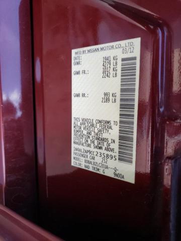 Photo 10 from auction – 2012 NISSAN ALTIMA BAS with VIN 1N4AL2AP9CC235895