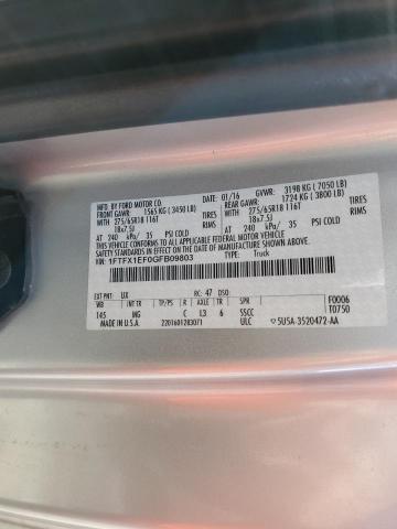 Photo 10 from auction – 2016 FORD F150 SUPER with VIN 1FTFX1EF0GFB09803