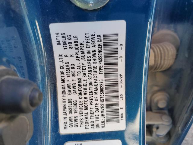 Photo 10 from auction – 2014 HONDA INSIGHT LX with VIN JHMZE2H57ES002276