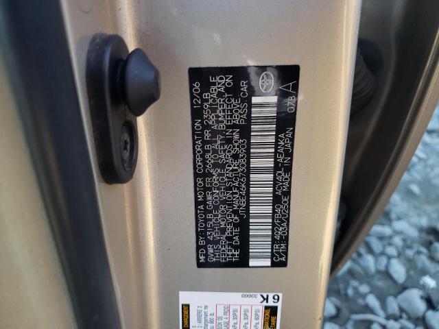 Photo 10 from auction – 2007 TOYOTA CAMRY CE with VIN JTNBE46K673083903