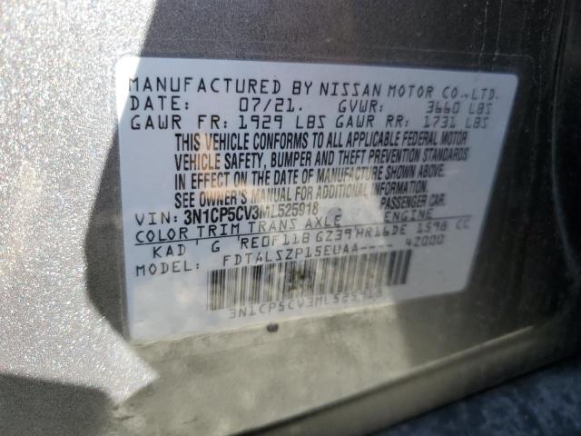 Photo 10 from auction – 2021 NISSAN KICKS SV with VIN 3N1CP5CV3ML525918