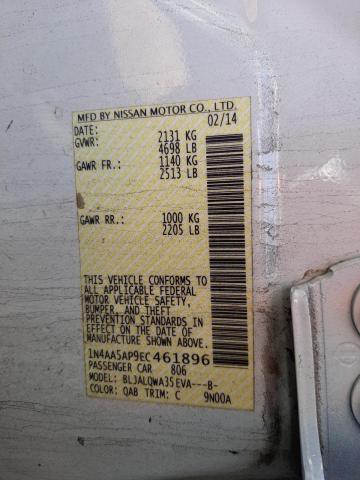 Zdjęcie 10 z aukcji – 2014 NISSAN MAXIMA S z VIN 1N4AA5AP9EC461896