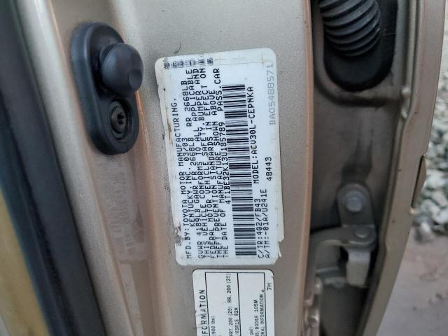 Photo 10 from auction – 2003 TOYOTA CAMRY LE with VIN 4T1BE32K13U185789