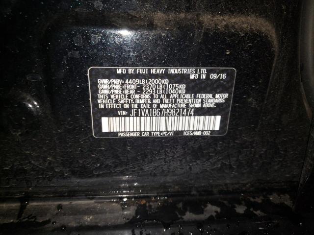 Photo 10 from auction – 2017 SUBARU WRX with VIN JF1VA1B67H9821474