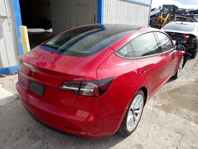 Photo 4 from auction – 2022 TESLA MODEL 3 with VIN 5YJ3E1EAXNF185379