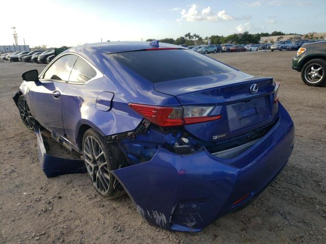 Photo 3 from auction – 2016 LEXUS RC 200T with VIN JTHHA5BC3G5000803