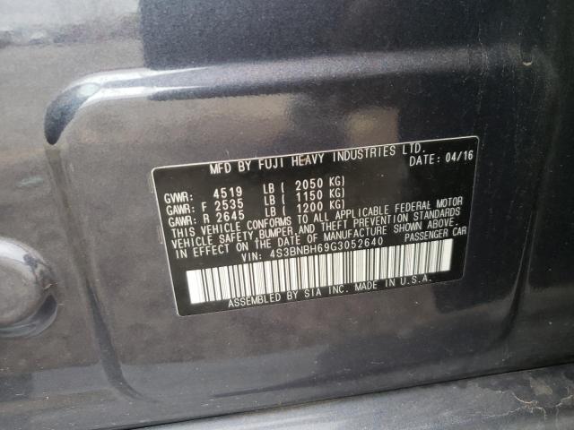 Photo 10 from auction – 2016 SUBARU LEGACY 2.5 with VIN 4S3BNBH69G3052640