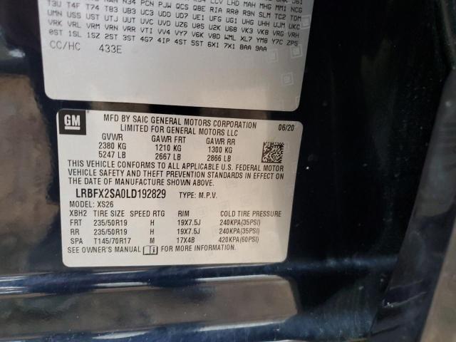 Photo 10 from auction – 2020 BUICK ENVISION E with VIN LRBFX2SA0LD192829