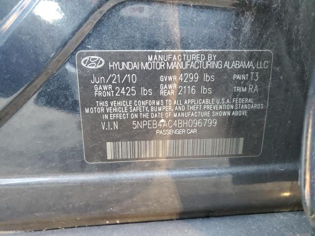 Photo 10 from auction – 2011 HYUNDAI SONATA GLS with VIN 5NPEB4AC4BH096799