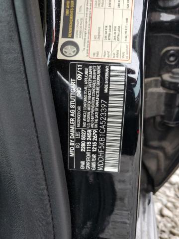 Photo 10 from auction – 2012 MERCEDES-BENZ E 350 with VIN WDDHF5KB1CA523397