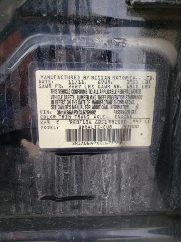 Photo 10 from auction – 2012 NISSAN SENTRA 2.0 with VIN 3N1AB6APXCL675992