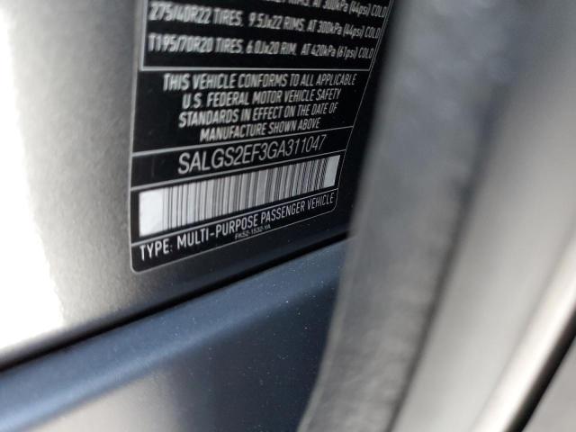 Photo 10 from auction – 2016 LAND ROVER RANGE ROVE with VIN SALGS2EF3GA311047
