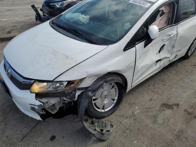 Photo 9 from auction – 2012 HONDA CIVIC HF with VIN 2HGFB2F63CH517483