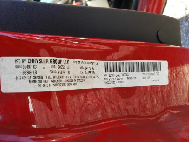 Photo 10 from auction – 2012 FIAT 500 SPORT with VIN 3C3CFFBR0CT348063