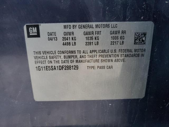 Photo 10 from auction – 2013 CHEVROLET MALIBU 2LT with VIN 1G11E5SA1DF288129