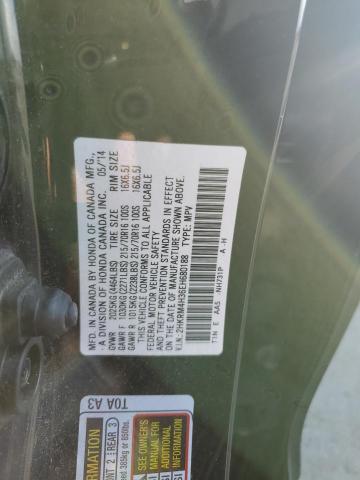 Photo 10 from auction – 2014 HONDA CR-V LX with VIN 2HKRM4H36EH680188