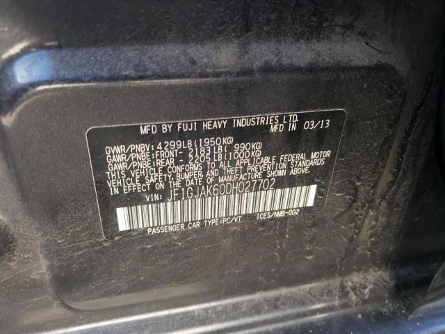 Photo 10 from auction – 2013 SUBARU IMPREZA LI with VIN JF1GJAK60DH027702