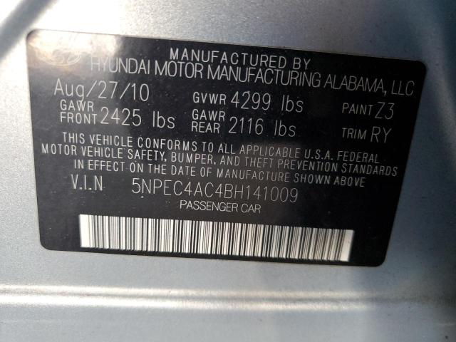 Photo 10 from auction – 2011 HYUNDAI SONATA SE with VIN 5NPEC4AC4BH141009