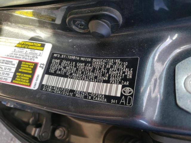 Photo 10 from auction – 2010 TOYOTA COROLLA BA with VIN 2T1BU4EE9AC449113
