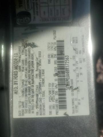 Photo 10 from auction – 2011 FORD FUSION SEL with VIN 3FAHP0JA4BR172563