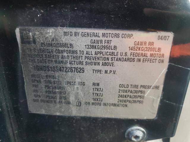 Photo 10 from auction – 2007 CHEVROLET TRAILBLAZE with VIN 1GNDS13S472267629