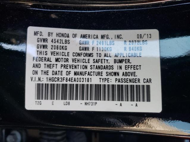 Photo 10 from auction – 2014 HONDA ACCORD EXL with VIN 1HGCR3F84EA003181