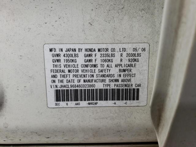 Photo 10 from auction – 2006 ACURA TSX with VIN JH4CL96846C023860