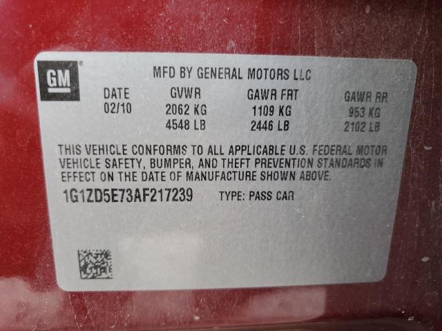 Photo 10 from auction – 2010 CHEVROLET MALIBU 2LT with VIN 1G1ZD5E73AF217239