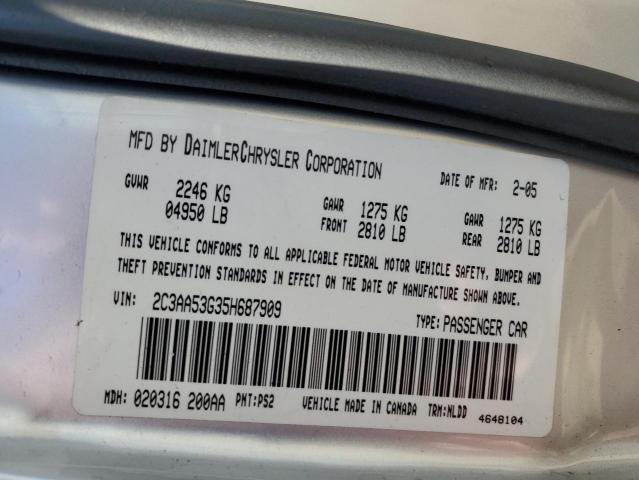 Photo 10 from auction – 2005 CHRYSLER 300 TOURIN with VIN 2C3AA53G35H687909