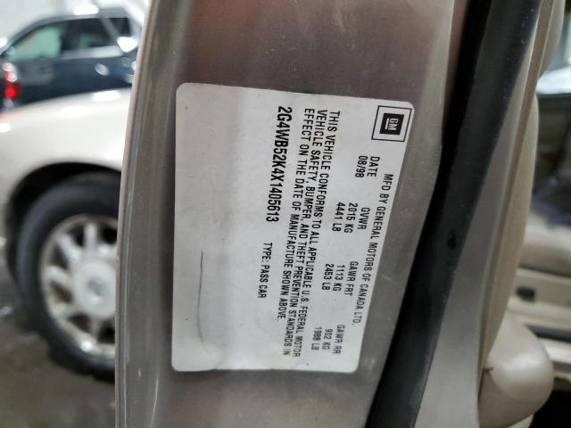 Photo 10 from auction – 1999 BUICK REGAL LS with VIN 2G4WB52K4X1405613